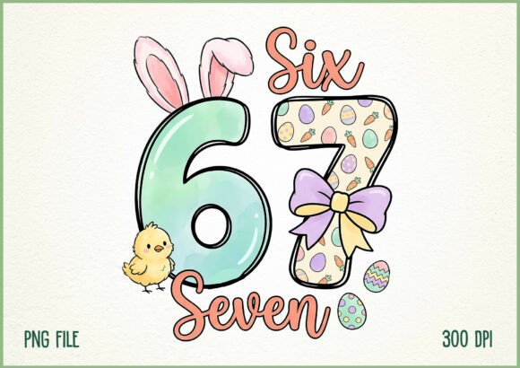 Download Funny Viral Six Seven Easter Meme Design - Funny Collection