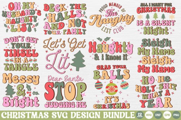 Download Funny Christmas Quotes SVG Bundle - Funny Collection