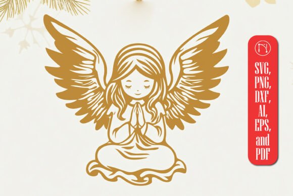 Download Paper Cut Christmas Angel SVG Cut File - Angel svg cut file Collection