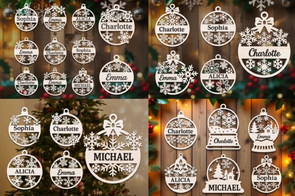 Download Laser Cut Christmas Ornaments SVG Bundle - Christmas ornament Collection