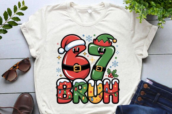 Download Six Seven 67 Funny Santa Bruh Christmas - Funny Collection