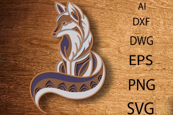 Download Fox Multilayer 3D SVG/Fox 3D Mandala - 3d mandala Collection