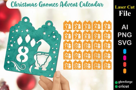 Download Christmas Gnomes Advent Countdown SVG - Countdown Collection