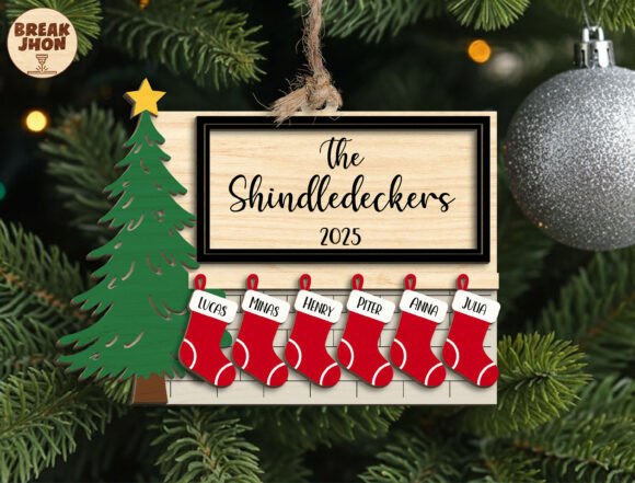 Download Personalized Family Christmas Ornament - Christmas ornament Collection