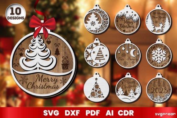 Download Laser Cut Christmas Ornaments SVG - Christmas ornament Collection