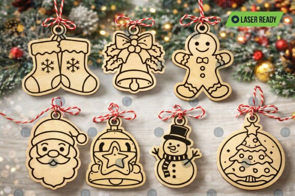 Download Paintable Christmas Ornaments SVG Bundle - Christmas ornament Collection