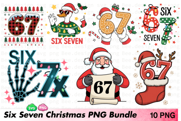 Download Funny Christmas 6 7 PNG, 6 7 Meme Xmas - Funny Collection