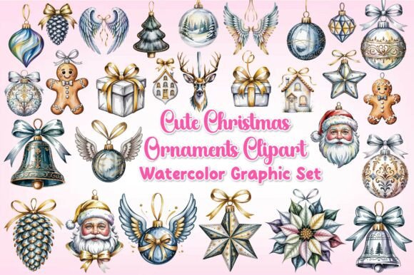 Download Cute Christmas Ornaments Clipart - Christmas ornament Collection