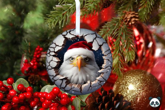 Download Bald Eagle 3D Christmas Ornament 1 - Christmas ornament Collection