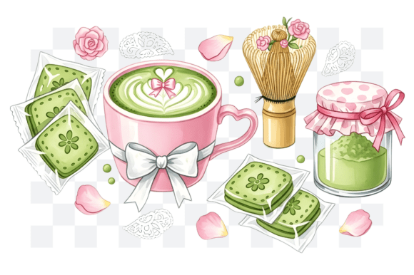 Download Coquette Matcha Latte PMG Clipart - Pmg Collection