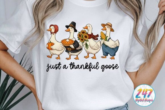 Download Funny Thanksgiving Thankful Goose PNG - Funny Collection