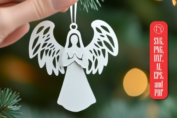 Download Paper Cut Christmas Angel SVG Cut File - Angel svg cut file Collection