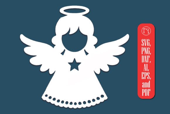 Download Paper Cut Christmas Angel SVG Cut File - Angel svg cut file Collection